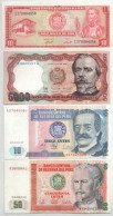 Peru 1974. 10S + 1985. 5000S + 1987. 10S + 50S + 500S + 1988. 1000S + 5000S + 10.000S T:UNC,AU Peru 1974. 10 Soles De Or - Ohne Zuordnung