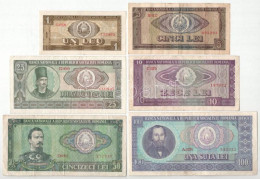 Románia 1966. 1L-100L (6xklf) T:F Romania 1966. 1 Leu - 100 Lei (6xdiff) C:F - Non Classificati