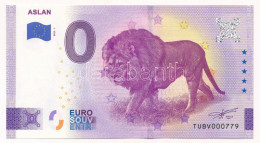 Törökország 2022. 0E "Aslan" Szuvenír Bankjegy T:UNC  Turkey 2022. 0 Euro "Aslan" Souvenir Banknote C:UNC - Zonder Classificatie