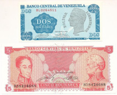 Venezuela 1989. 2B + 5B T:UNC Venezuela 1989. 2 Bolivares + 5 Bolivares C:UNC - Non Classificati