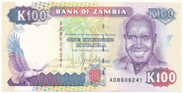 Zambia 1991. 100K T:UNC,AU Zambia 1991. 100 Kwacha C:UNC,AU Krause P#34 - Ohne Zuordnung