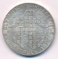 Ausztria 1976. 100Sch Ag "Innsbruck - XII. Téli Olimpia / Síelő" T:AU,XF Patina Austria 1976. 100 Schilling Ag "Winter O - Zonder Classificatie