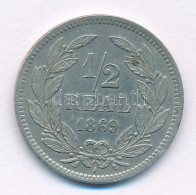 Honduras 1869. 1/2R Ni-sárgaréz T:XF Patina Honduras 1869. 1/2 Real Ni-brass C:XF Patina Krause KM#32 - Unclassified