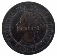 Kanada 1876H 1c Bronz "Viktória" T:XF,VF  Canada 1876H 1 Cent Bronze "Victoria" C:XF,VF Krause KM#7 - Sin Clasificación