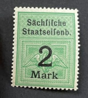 EISENBAHNMARKEN - SACHSEN - RAIL TRAIN SAXE - RAILWAY SAXONY - NEUF**/MNH - 2 Mark - Servizio