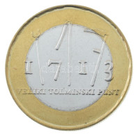 Szlovénia 2013. 3E Cu-Ni/Ni-sárgaréz "A Tolmin-felkelés 300. évfordulója" T:AU Slovenia 2013. 3 Euro Cu-Ni/Ni-Brass "300 - Unclassified