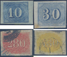 647904 USED BRASIL 1854 CIFRAS PEQUEÑAS, COLORES - Ongebruikt