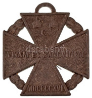 1916. "Károly-csapatkereszt" Zn Kitüntetés Mellszalag Nélkül T:AU Hungary 1916. "Charles Troop Cross" Zn Decoration With - Non Classificati