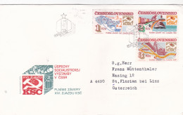 COMMUNIST PARTYY  COVERS  FDC  CIRCULATED 1984 Tchécoslovaquie - Briefe U. Dokumente