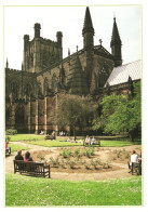 CHESTER, CATHEDRAL, ARCHITECTURE, PARK, UNITED KINGDOM, POSTCARD - Chester