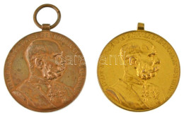 1898. "Jubileumi Emlékérem Polgári Állami Alkalmazottak Számára / Signum Memoriae (AVST)" Bronz Kitüntetés Mellszalag Né - Zonder Classificatie