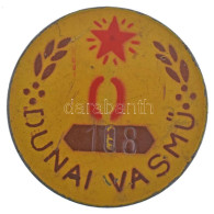 ~1950-1960. "Dunai Vasmű 108" Festett Fe Jelvény (40mm) T:XF Korróziónyom - Non Classificati