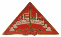 ~1972. "Kossuth Akadémia 25. évfordulója" Műgyantás Fém Jelvény (18x30mm) T:AU - Non Classificati