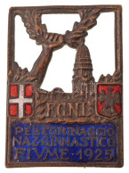 Olaszország 1925. "F.G.N.I. - PELLEGRINAGGIO NAZ GINNASTICO FIUME 1925 (Nemzeti Tornász Zarándoklat - Fiume 1925)" Zomán - Sin Clasificación