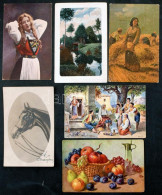 **, * 214 Db Régi Művészeti Képeslap / 214 Old Art Postcards - Sin Clasificación