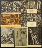 ** Kb. 170 Db RÉGI Múzeumi Képeslap: Festmények és Szobrok / Cca. 170 Pre-1945 Museum Postcards: Paintings And Sculpture - Unclassified