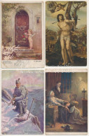 **, * 15 Db RÉGI Művész Motívum Képeslap Vegyes Minőségben / 15 Pre-1945 Art Motive Postcards In Mixed Quality - Unclassified