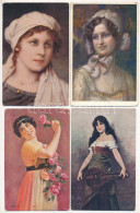 **, * 15 Db RÉGI Motívum Képeslap Vegyes Minőségben Hölgyekről / 15 Pre-1945 Motive Postcards In Mixed Quality: Ladies - Sin Clasificación