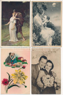 * 8 Db RÉGI Romantikus Zsáner Képeslap: Szerelmes Párok / 8 Pre-1945 Romantic Postcards: Couples In Love - Sin Clasificación