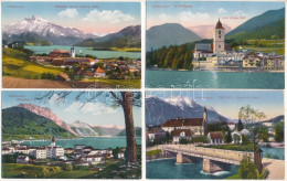 **, * 4 Db RÉGI Osztrák Város Képeslap / 4 Pre-1945 Austrian Town-view Postcards: Gmunden, Bad Ischl., St. Wolfgang, Mon - Non Classificati