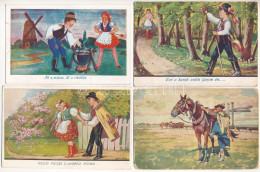 **, * 6 Db RÉGI Magyar Népviseletes Képeslap Vegyes Minőségben / 6 Pre-1945 Hungarian Folklore Postcards In Mixed Qualit - Sin Clasificación