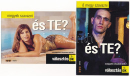 ** 2002-es Magyarországi Országgyűlési Választás - 2 Db Modern Reklám Képeslap - Unclassified