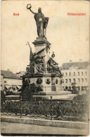 * T3 Arad, Vértanú Szobor, Schwarz Testvérek, Weigl Adolf és Társa üzlete. Kerpel Izsó Kiadása / Statue, Monument, Shops - Sin Clasificación