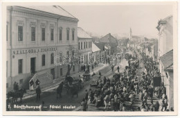 ** T1 Bánffyhunyad, Huedin; Fő Tér, Szálloda A Tigrishez, Piac / Main Square, Hotel, Market - Zonder Classificatie