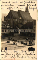 T3/T4 1935 Brassó, Kronstadt, Brasov; Piac Tér, Strumpfkönig, Simon & Gross, Karl Essigmann, J.L. & A. Hesshaimer üzlete - Unclassified