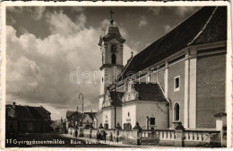 T2/T3 1942 Gyergyószentmiklós, Gheorgheni; Római Katolikus Templom, Automobil / Catholic Church, Automobile (EK) - Ohne Zuordnung