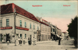 T2 1913 Gyulafehérvár, Karlsburg, Alba Iulia; Sétány Sor, Ifj. Baumann Nándor üzlete. Schäser Ferenc Kiadása / Street, S - Ohne Zuordnung