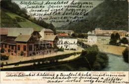 * T2/T3 1905 Herkulesfürdő, Baile Herculane; Dalszínház, Stefánia Szálloda. Krizsány R. Kiadása / Orpheum, Hotel (fl) - Sin Clasificación