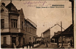 * T3 1918 Kézdivásárhely, Targu Secuiesc; Gábor Áron Tér A Gábor Áron Házzal / Square, Street View (ázott Sarok / Wet Co - Unclassified