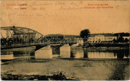 * T3 1910 Lippa, Lipova; Maros Folyó Vashídja. W.L. (?) 3041. Zeitler Lajos Kiadása / Eisenbrücke über Maros-Fluss / Iro - Non Classés