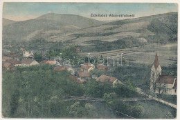 T2/T3 1917 Alsórétfalu, Lúki, Lúky Pod Makytou; Látkép A Zsinagógával / Synagogue (fl) - Ohne Zuordnung