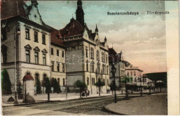 ** T2/T3 Besztercebánya, Banská Bystrica; Törvényszék. Vasúti Levelezőlapárusítás 1027. / Court (fl) - Unclassified