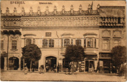 T2/T3 1911 Eperjes, Presov; Rákóczi Ház, Goldwender Henrik üzlete. Divald Károly Fia Kiadása / Rákóczi Mansion, Shops (E - Ohne Zuordnung