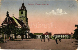 T4 1915 Galgóc, Frasták, Hlohovec; Ferenc József Tér, Deutsch Mór, Szold Jakab, Zwebner Mór és Fia üzlete, Piac / Square - Ohne Zuordnung