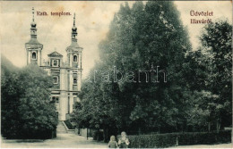 T2/T3 Illava, Illau, Ilava; Katolikus Templom / Catholic Church - Ohne Zuordnung