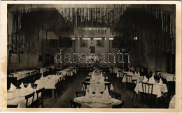 T2 1939 Komárom, Komárnó; Tromler Miklós Központi Szálloda, étterem és Kávéház, Belső / Hotel, Cafe And Restaurant, Inte - Non Classés