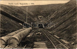 * T2/T3 Miava, Myjava; Stavba Tunelu Myjavského R. 1926 / Vasúti Alagút építése / Construction Of The Railway Tunnel (EK - Non Classificati