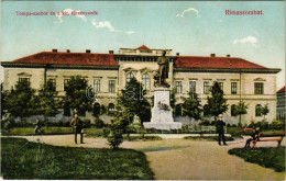 * T2 1912 Rimaszombat, Rimavská Sobota; Tompa Mihály Szobor, Kir. Törvényszék. Ifj. Rábely Miklós Kiadása / Statue, Cour - Non Classificati