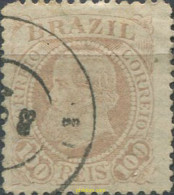 674049 USED BRASIL 1883 PEDRO II, FONDO CUADRICULADO Y FONDO LINEAS - Ongebruikt