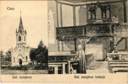 ** T2/T3 Csap, Cop, Chop; Református Templom, Belső / Calvinist Church, Interior (EK) - Ohne Zuordnung