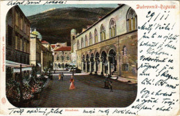 T3 1900 Dubrovnik, Ragusa; Stradone / Street View (fa) - Ohne Zuordnung