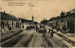 T2/T3 1910 Kevevára, Temeskubin, Kovin; Fő Utca, üzletek. Batka Sándor Felvétele / Hauptgasse / Main Street, Shops (fl) - Unclassified
