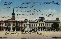 T2 1921 Óbecse, Stari Becej; Városháza / Opstínska Kuca I Zakladna Kuca, Bar E. Jovic / Town Hall, Shops - Non Classés