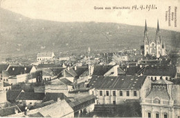 T2/T3 1911 Versec, Werschetz, Vrsac; Hungária Szálloda és Vigadó / Hotel And Redoute (EK) - Ohne Zuordnung