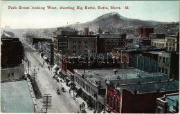 ** T1/T2 Butte (Montana), Park Street Looking West, Showing Big Butte, Savings Bank - Non Classés