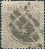 674050 USED BRASIL 1883 PEDRO II, FONDO CUADRICULADO Y FONDO LINEAS - Ungebraucht